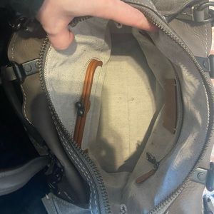 Coach genuine suede grey purse